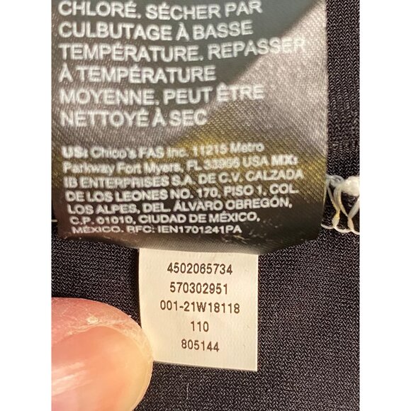 White House Black Market Blouse Women's Size 12 Top Ivory Black Lace Feminine - Picture 14 of 16